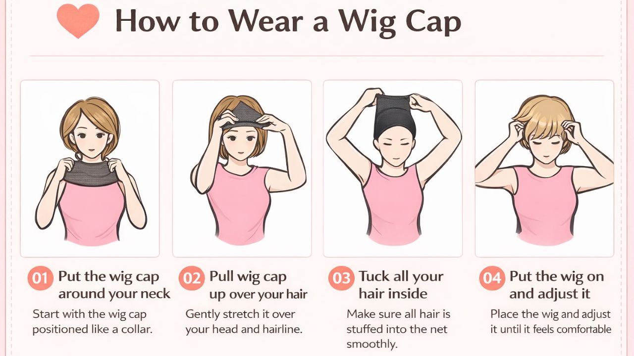 How to Wear a Wig with a Wig Cap (Beginner Guide)