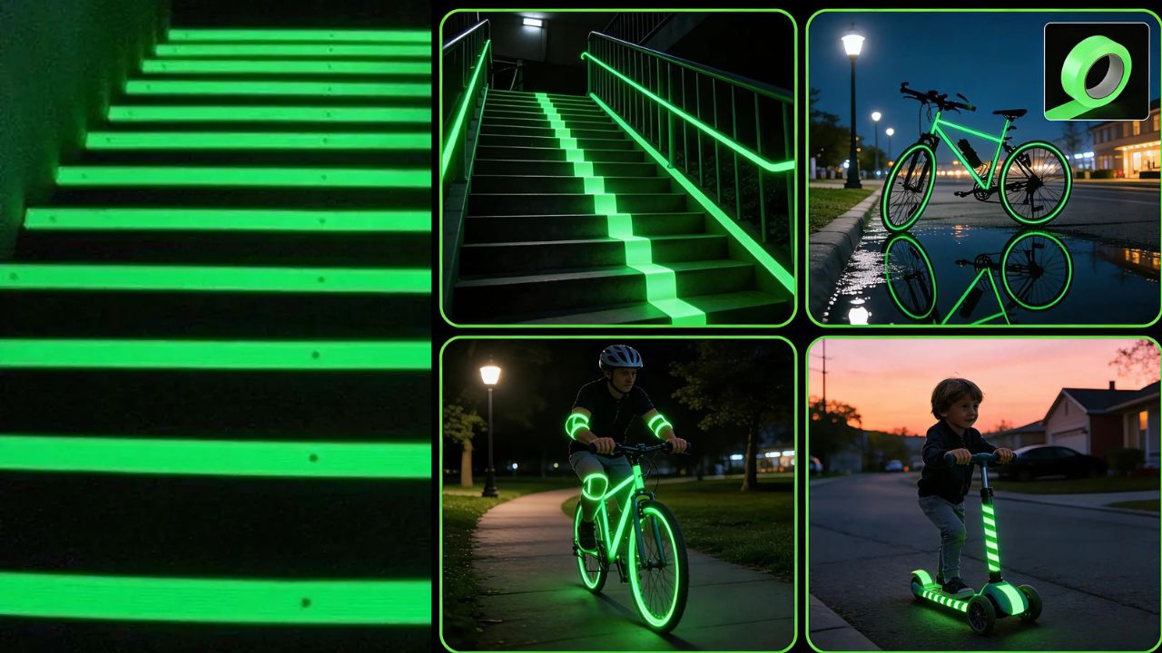 Glow-in-the-Dark Safety Tape: A Simple Way to Stay Safe at Night