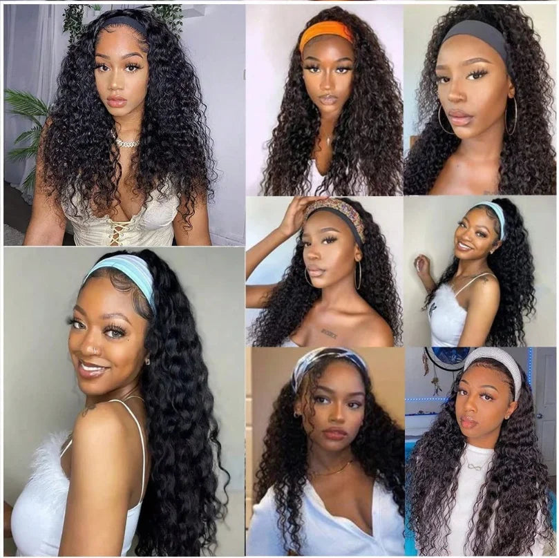 Deep Wave Headband Wig
