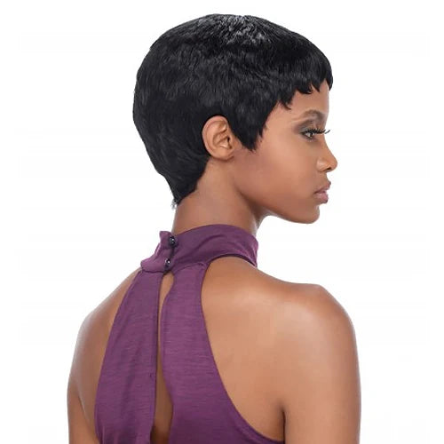 Peluca de Cabello Humano OUTRE Duby Wig Pixie - Elegante, Ligera, con Estilo, Perfecta para Uso Diario y Mantenimiento sin Esfuerzo