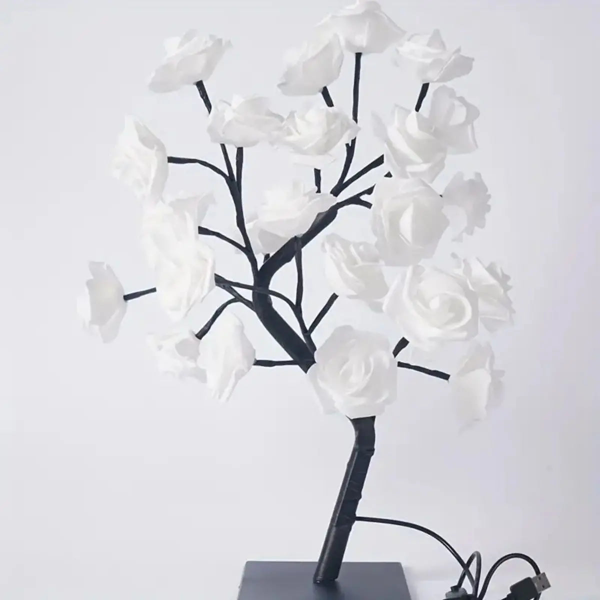 Lampe rosier, lampe à fleurs pour la décoration de mariage de la Saint-Valentin, veilleuses à branches DIY, lampe féerique pour chambre à coucher