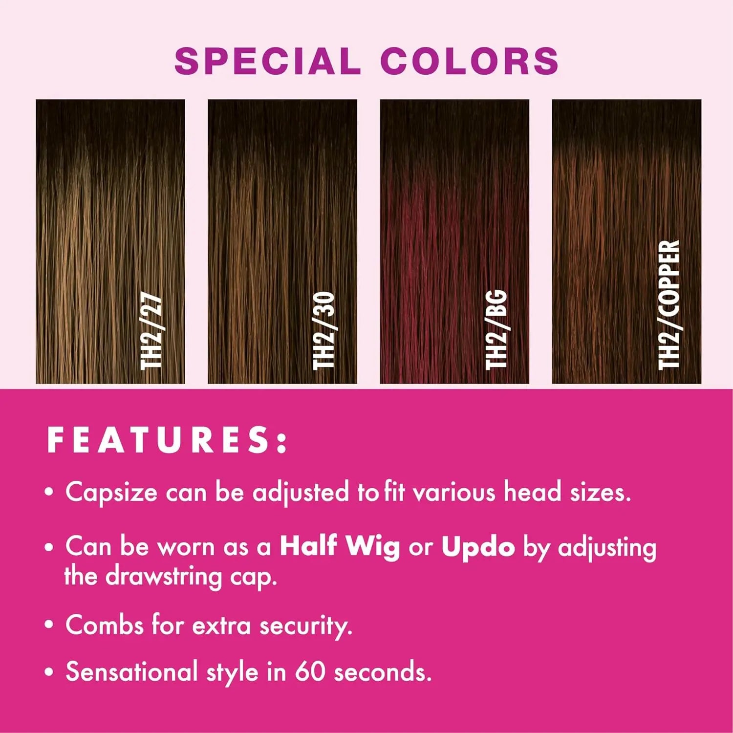 Drawstring Half Wig IWD 23