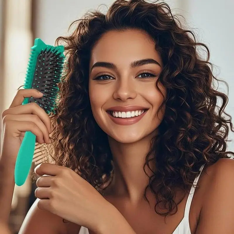 Cepillo de peinado para cabello rizado