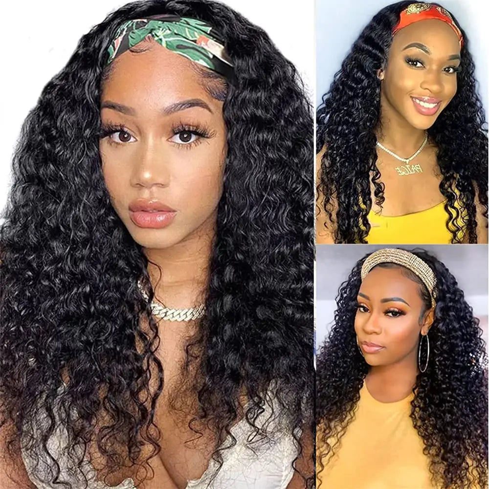 Deep Wave Headband Wig