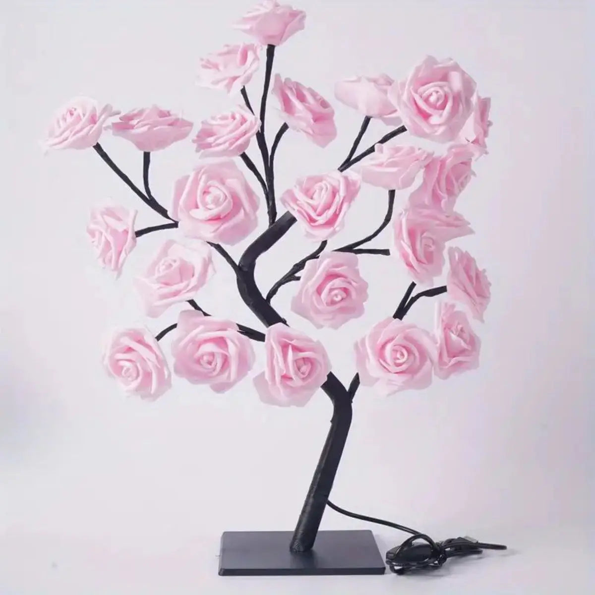 Lampe rosier, lampe à fleurs pour la décoration de mariage de la Saint-Valentin, veilleuses à branches DIY, lampe féerique pour chambre à coucher