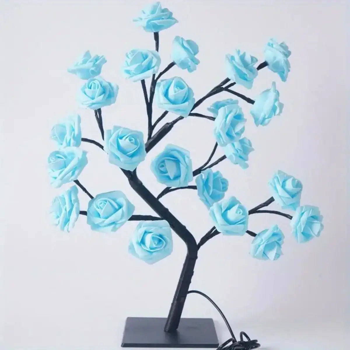 Lampe rosier, lampe à fleurs pour la décoration de mariage de la Saint-Valentin, veilleuses à branches DIY, lampe féerique pour chambre à coucher