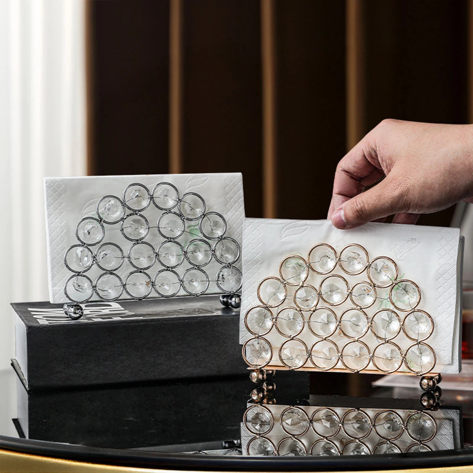 Distributeur de serviettes robuste et élégant, décoration d'intérieur de style nordique, porte-mouchoirs de luxe pour comptoir de cuisine, hôtel, salle à manger, banquet, maison