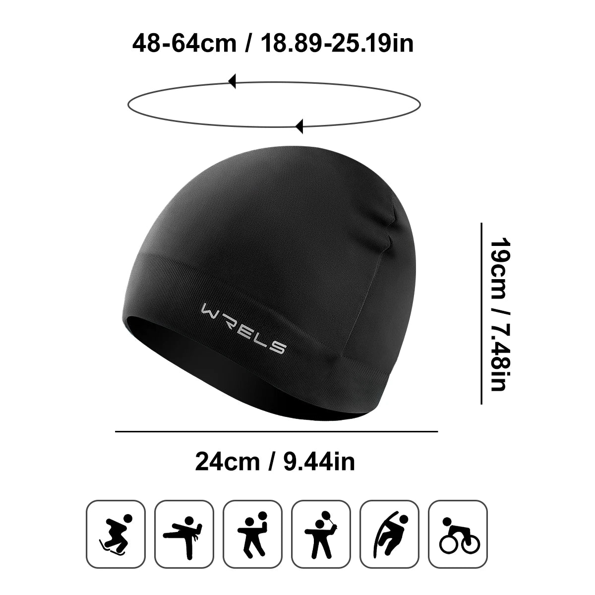 1 gorro deportivo de invierno cálido para correr para hombres y mujeres, gorro suave, elástico, para fitness, senderismo, cortavientos