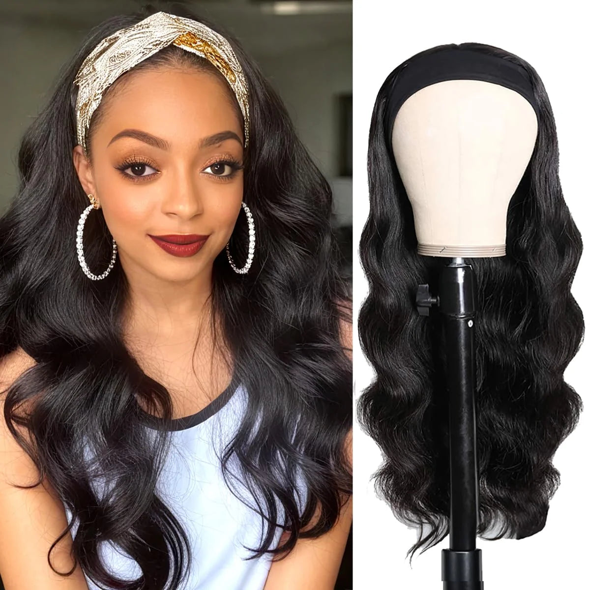 Body Wave Headband Wig