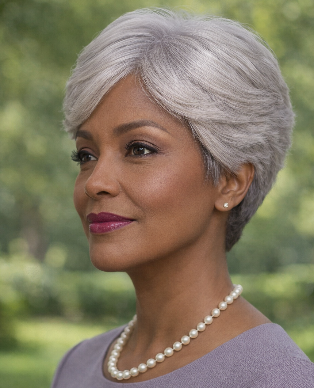Grey Pixie Wig