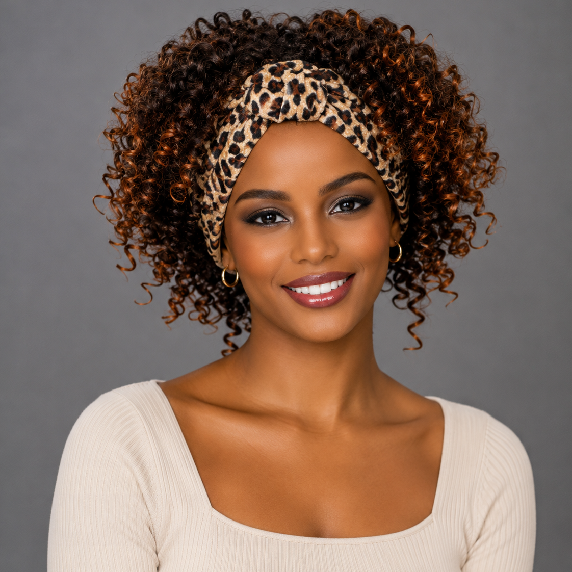 Curly Headband Wig