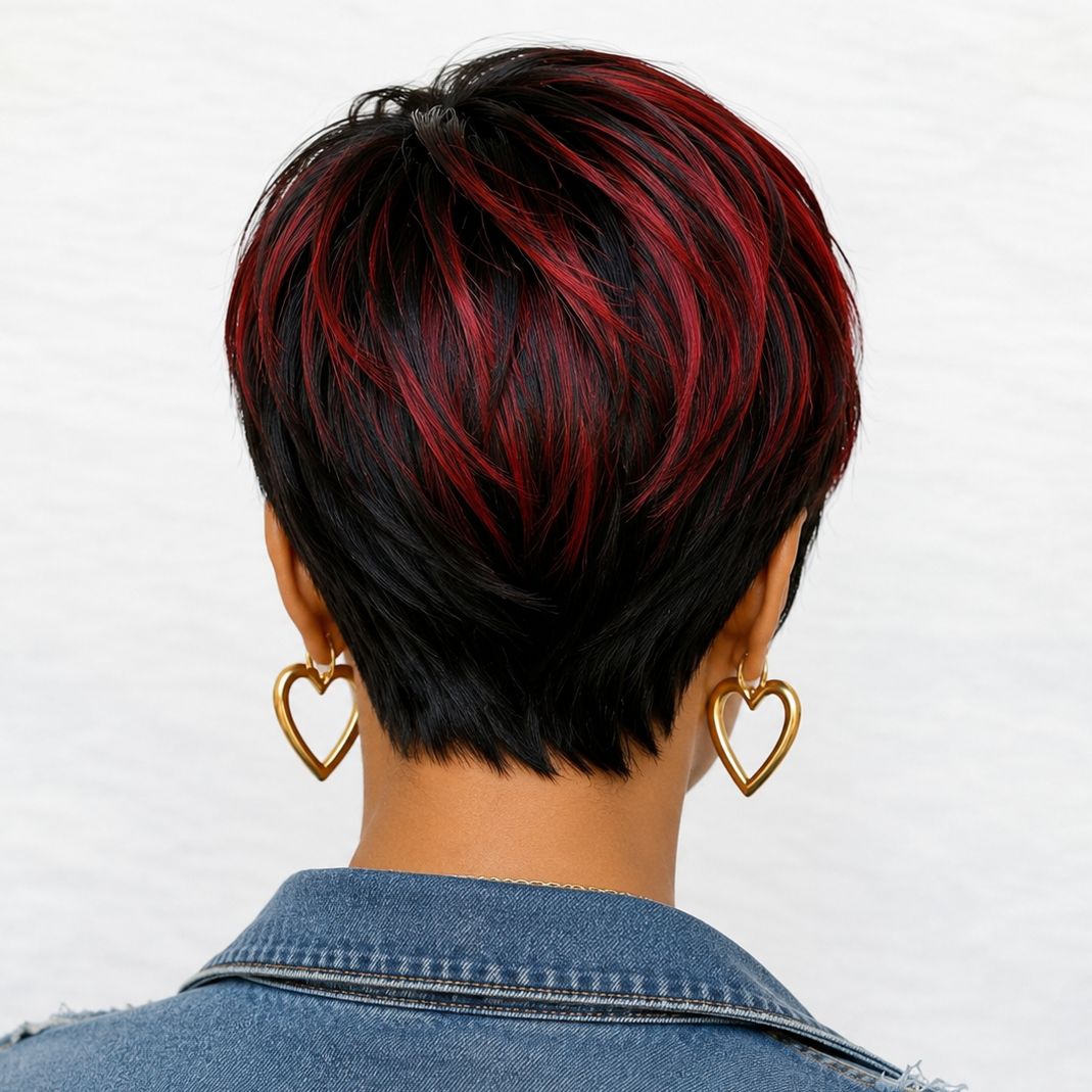 Ruby Flame Pixie Wig