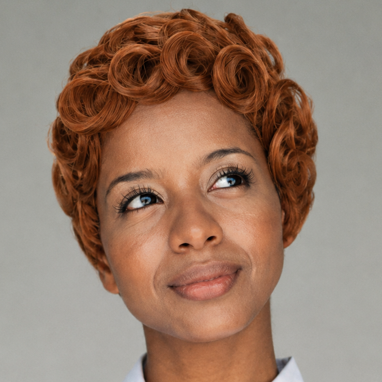 Curly Layered Pixie Wig