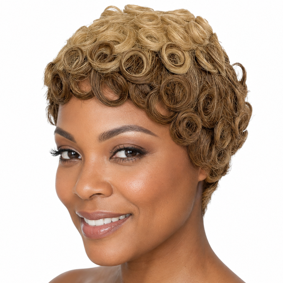 P4/27 Curly Pixie Wig