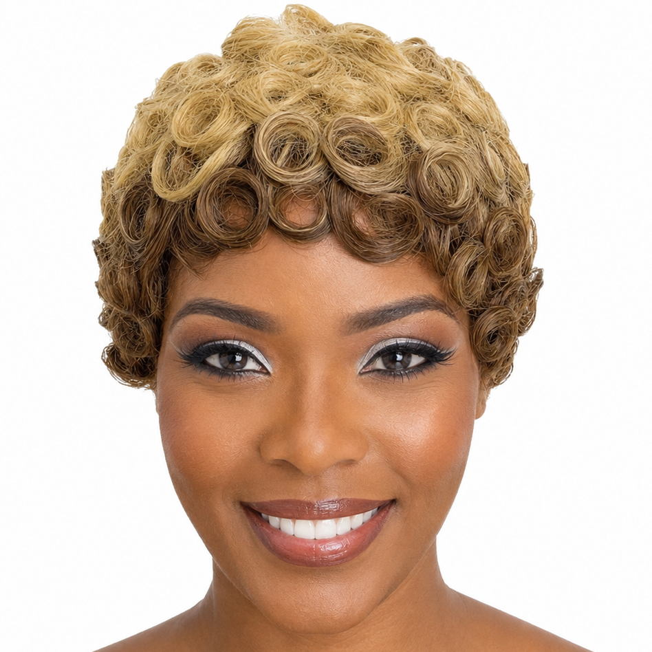 P4/27 Curly Pixie Wig