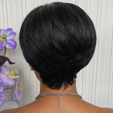 1B/27 Pixie Human Hair Wig