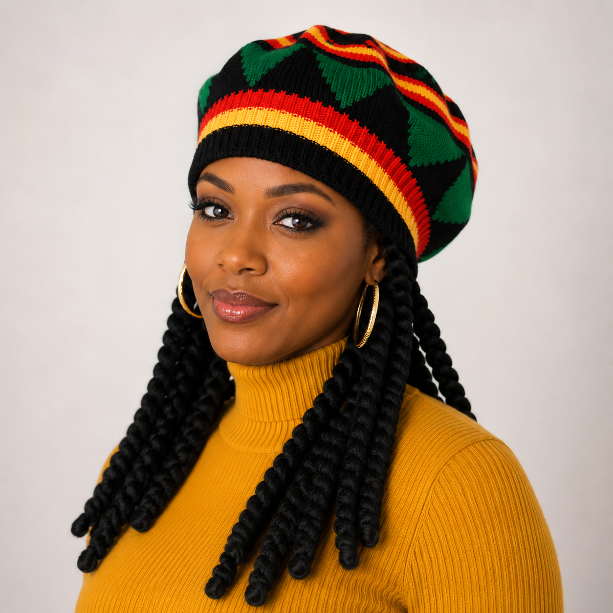 Rasta Dreadlock Beanie Wig