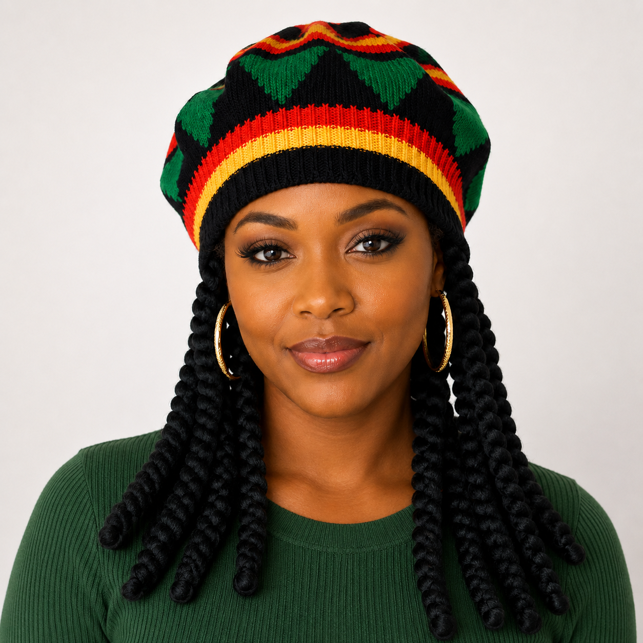 Rasta Dreadlock Beanie Wig