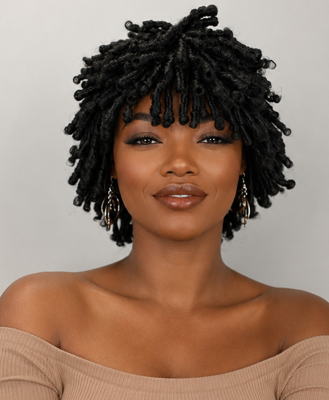Afro Faux Locs Wig