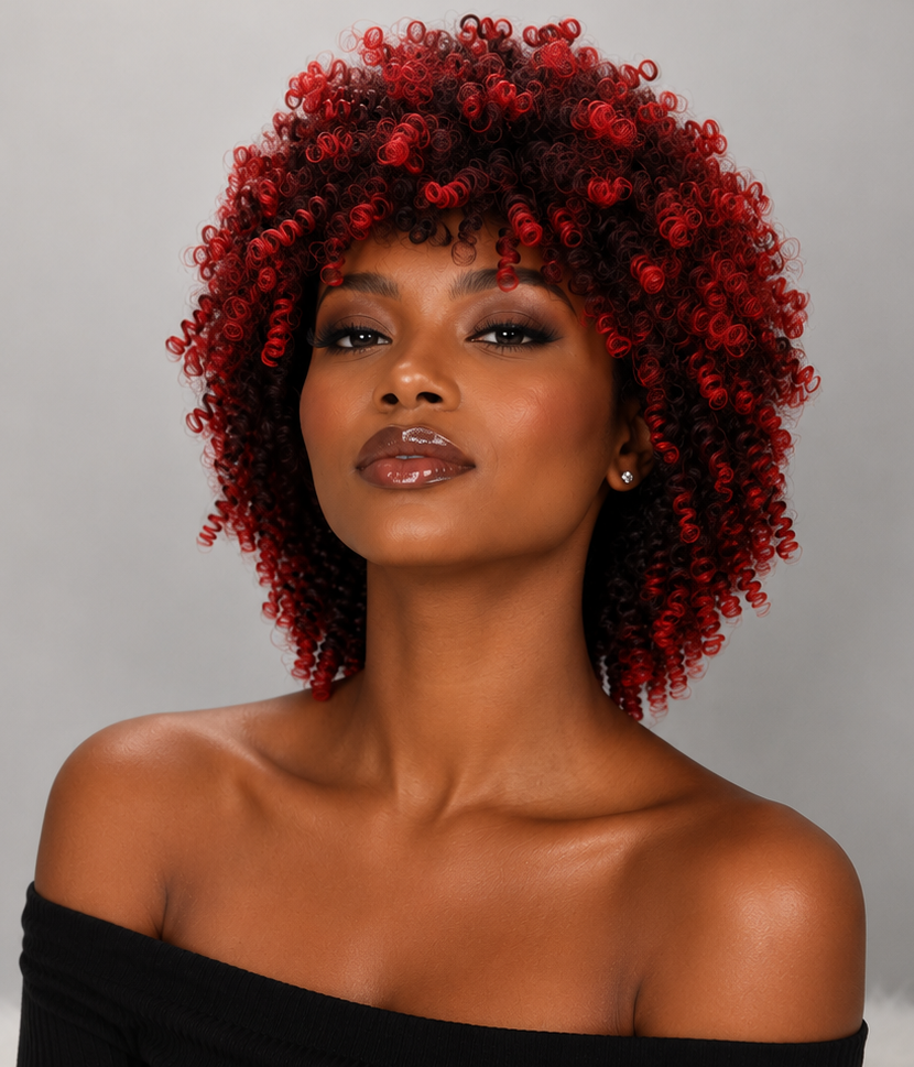Peluca de rastas falsas afro