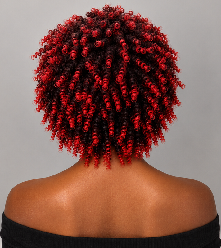 Peluca de rastas falsas afro