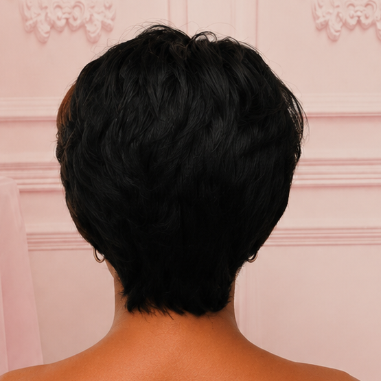 Multi-Color Streak Pixie Wig