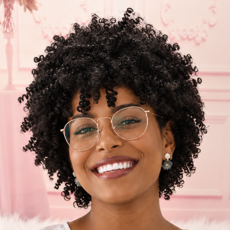 Highlight Afro Curly Wig