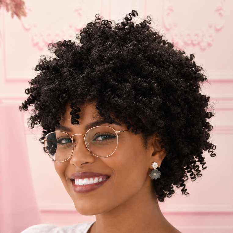 Black Afro Curly Wig