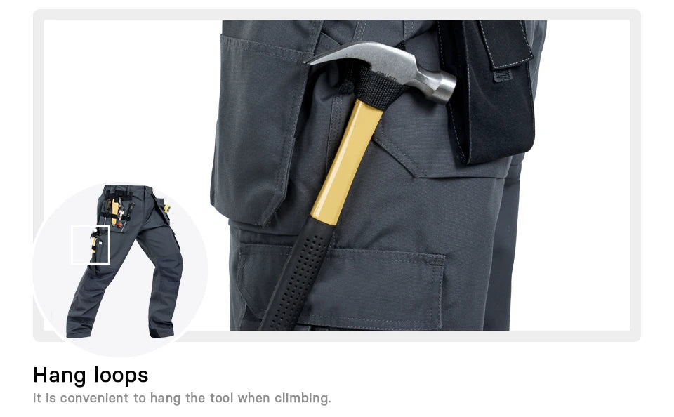 Pantalones de trabajo de hombre Craftsman, nuevos, de alta calidad, con múltiples bolsillos, pantalones de trabajo, ropa de trabajo de mecánico