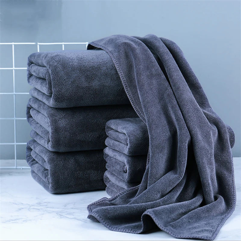 Serviette de bain neuve 70 x 140 cm pour adultes, haute qualité, épaisse, douce, pour la douche, le spa, le sport, les voyages, en microfibre, grande serviette 80 x 180 cm
