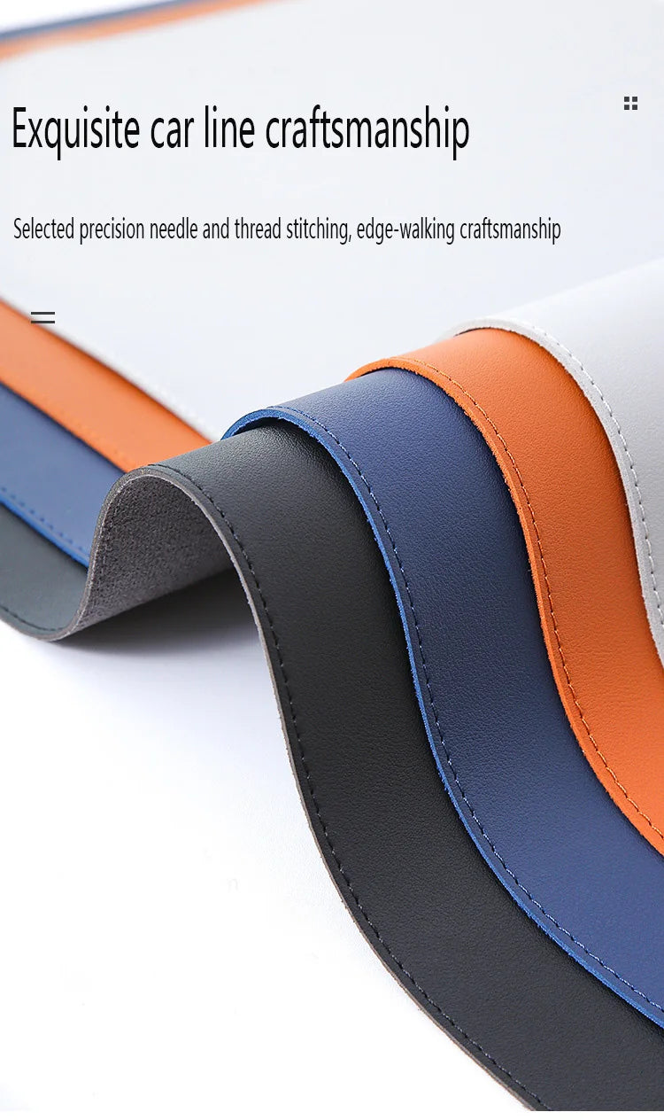 hvit musematte bærbar musematte stor spilling vanntett sklisikker PU semsket skinn skrivebordsmatte datatastatur skrivebordsmatte matter