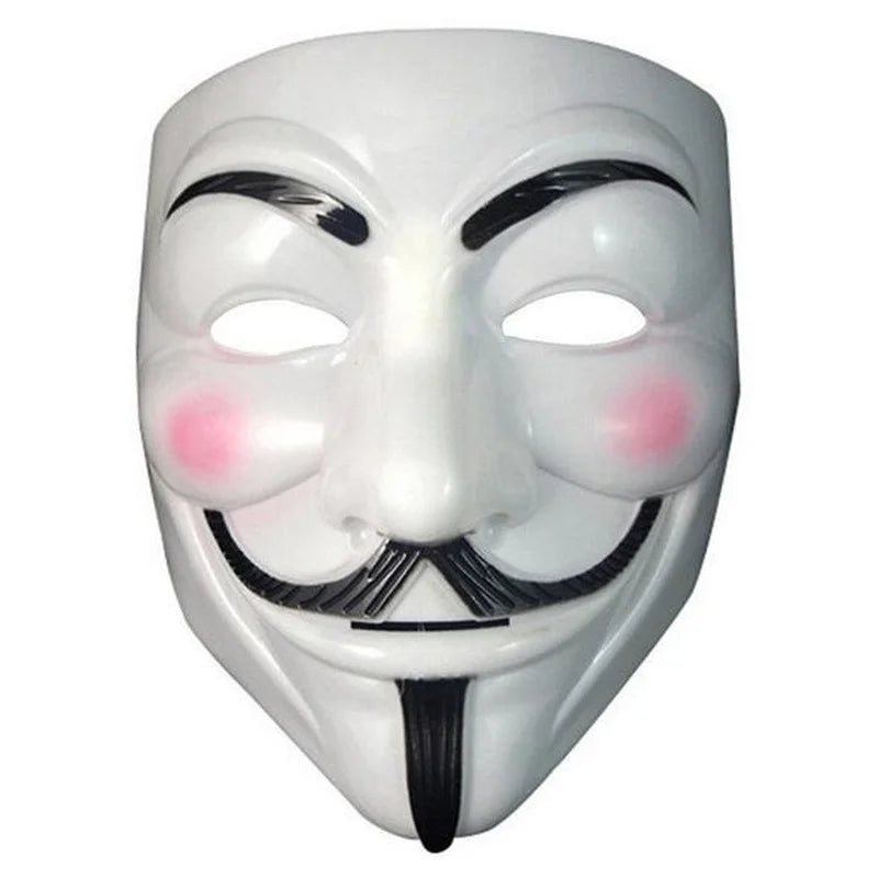 Máscaras de Cosplay de Halloween Máscara de Anónimo de V de Vendetta para Adultos y Niños, Máscara Temática de Película, Regalo de Fiesta, Accesorio de Disfraz de Cosplay
