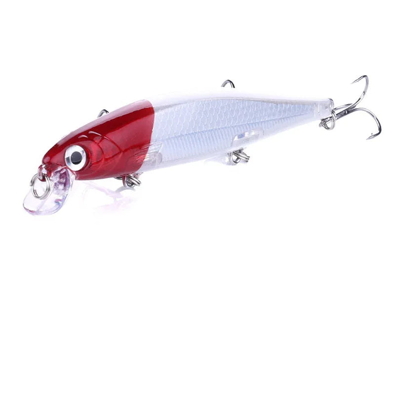 Señuelos de pesca Bass Big Fish de 110 mm y 13 g, Wobblers, cebo duro, Crankbait, señuelo Minnow de lengüeta corta para pesca de lucio