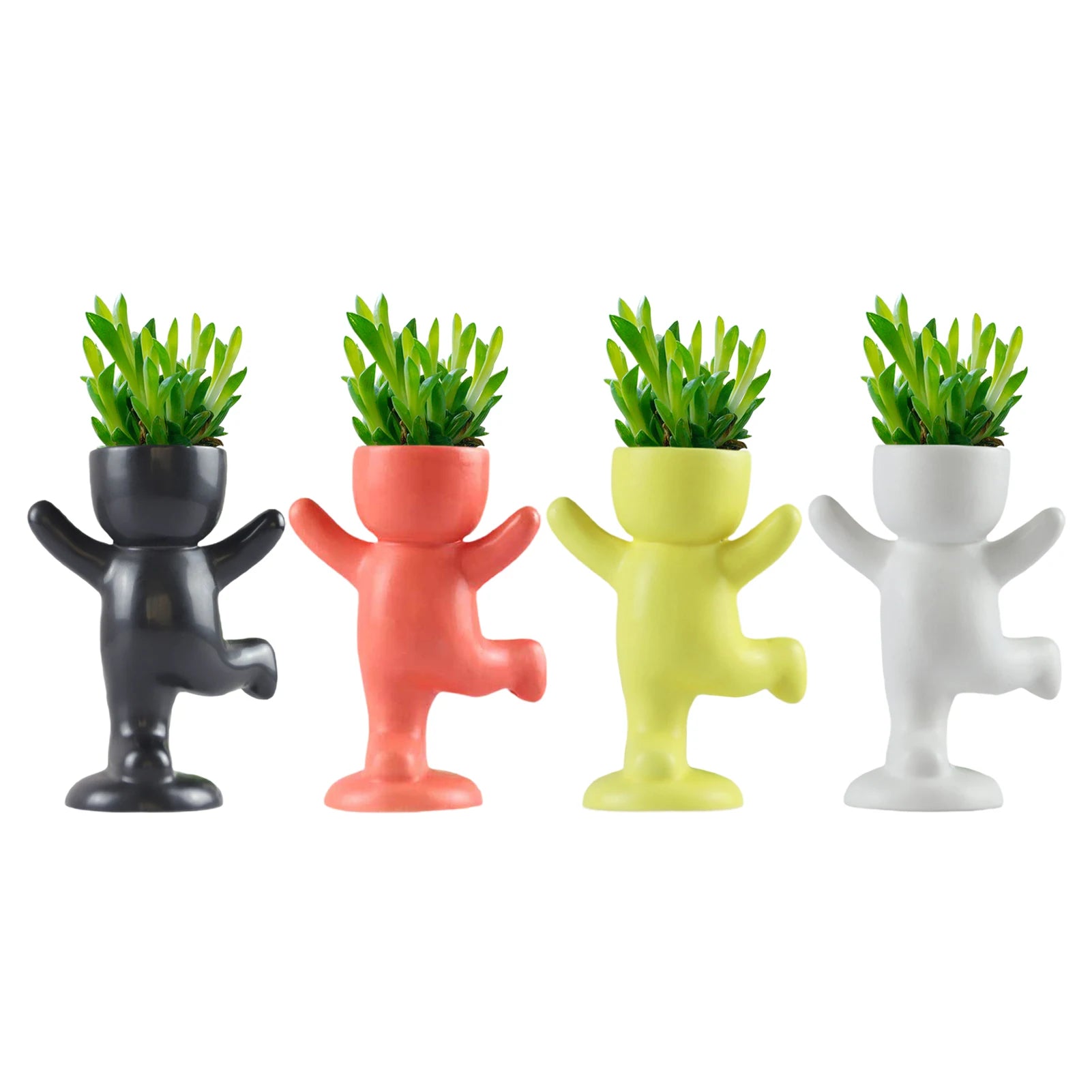 Ceramic Plants Pot Flower Pot Vase Planter Table Decoration Succulent Pot Vases Home Decor Ornaments Human Shaped Flower Pot