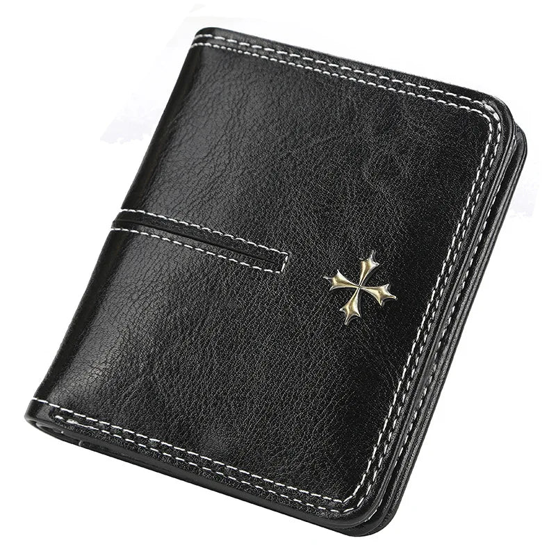 Monedero de cuero pequeño de lujo para mujer con bolsillo para monedas, cartera delgada, tarjetero para mujer, mini bolsa de dinero
