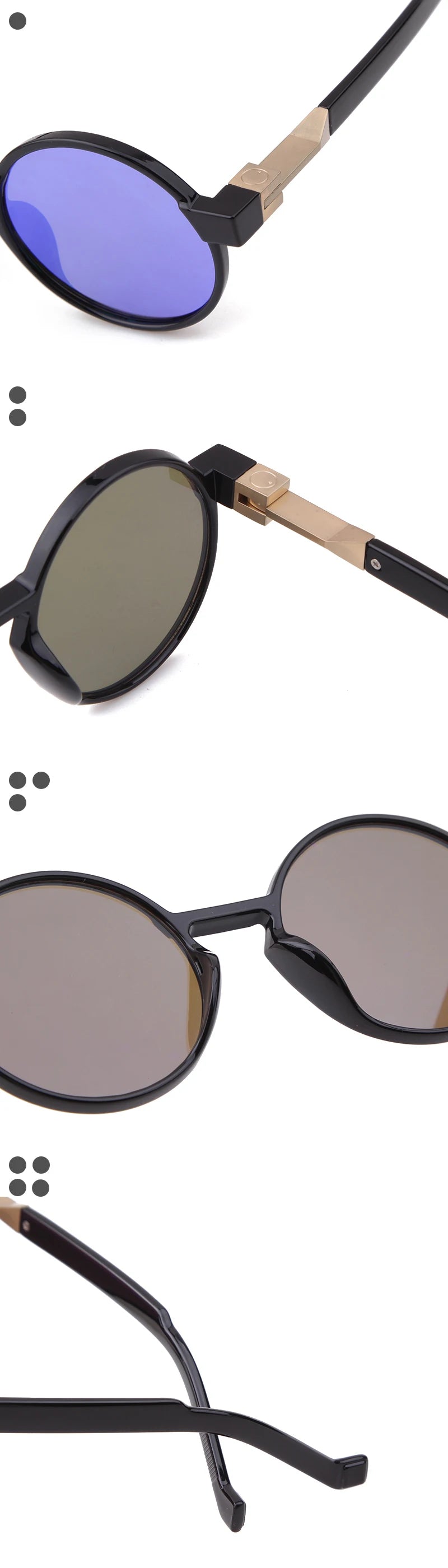 SORVINO Round Women Steampunk Sunglasses Red Yellow Gradient Sun Glasses Fashion Brand Designer Men Trendy Shades UV400 Gafas