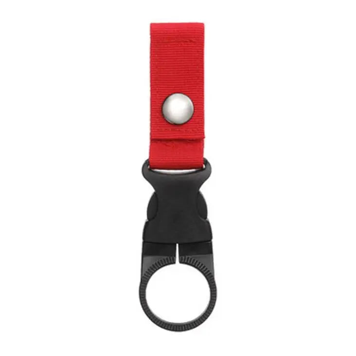 Colgador táctico de agua, clip de equipo para exteriores, mosquetón, hebilla para botella de agua, gancho, llavero, correa para cinturón, para senderismo y camping