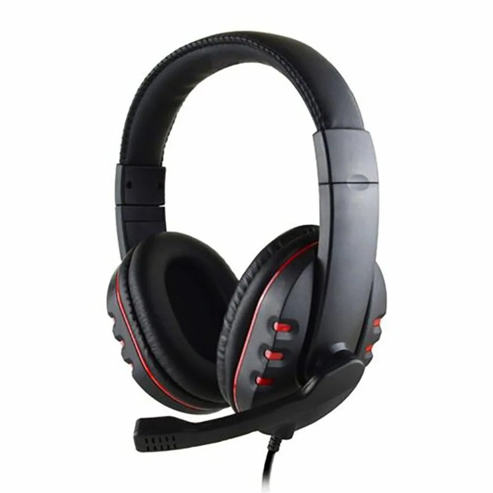 Casque de jeu filaire 3,5 mm, écouteurs de musique pour PS4, Play Station 4, PC, chat, ordinateur avec microphone