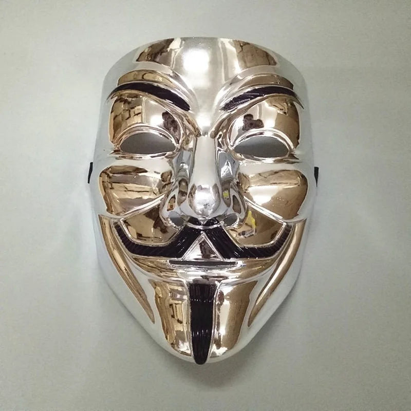 Máscaras de Cosplay de Halloween Máscara de Anónimo de V de Vendetta para Adultos y Niños, Máscara Temática de Película, Regalo de Fiesta, Accesorio de Disfraz de Cosplay