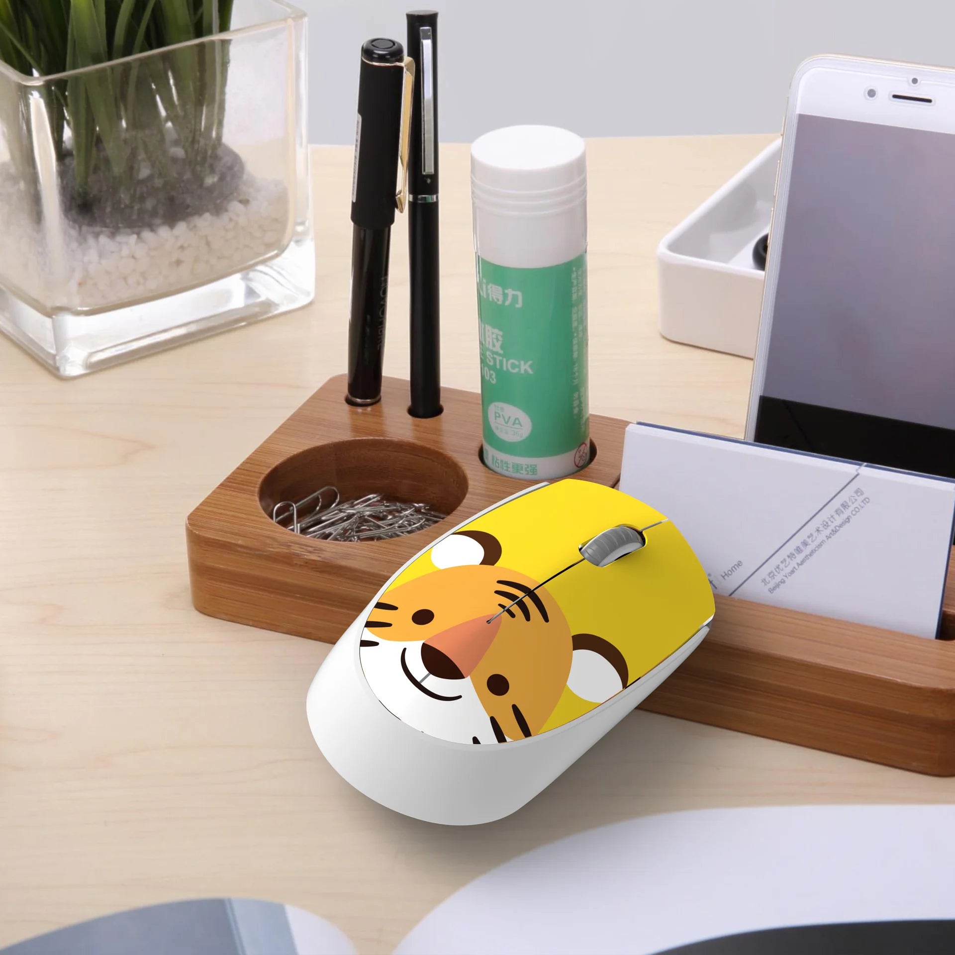 Lindo ratón rosa inalámbrico 2.4G USB mini recargable ergonómico regalo Mause, ratones ópticos silenciosos de dibujos animados para ordenador para niños