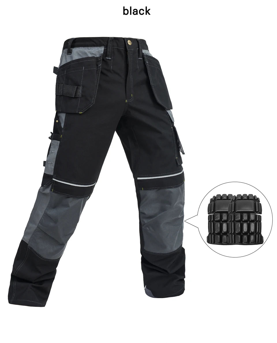 Pantalones de trabajo de hombre Craftsman, nuevos, de alta calidad, con múltiples bolsillos, pantalones de trabajo, ropa de trabajo de mecánico