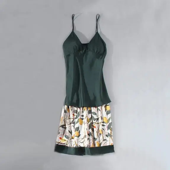 Conjunto de pijama de mujer, ropa de dormir casual, traje de bata de satén, ropa de noche para estar en casa, cuello en V, pijama suave, albornoz kimono, camisón lencería