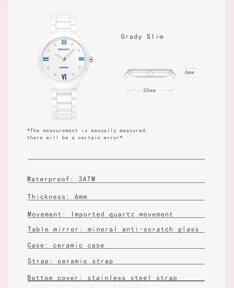 Women’s Luxury Ceramic Quartz Watch – Elegant, Modern & Perfect for Gifting