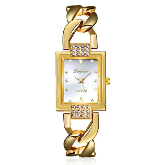 Relojes de Mujer de Marca Superior, Lujo, Pulsera Dorada, Reloj de Mujer, Relojes de Rhinestone para Dama, Reloj, Reloj Mujer, Montre Femme
