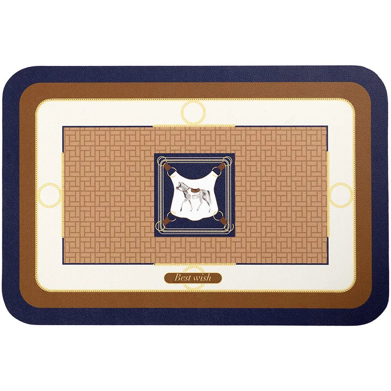 Manteles individuales de caballos, juego de 2, resistentes al calor, bonitos, lavables, duraderos, tapetes de mesa de cocina, impermeables, antideslizantes, rectangulares naranjas