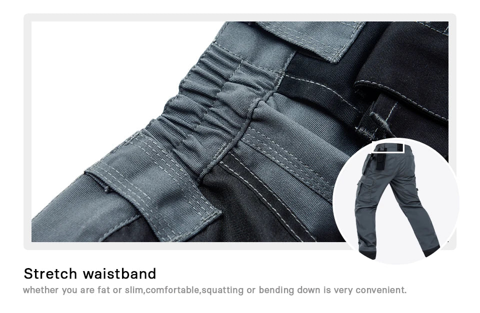 Pantalones de trabajo de hombre Craftsman, nuevos, de alta calidad, con múltiples bolsillos, pantalones de trabajo, ropa de trabajo de mecánico
