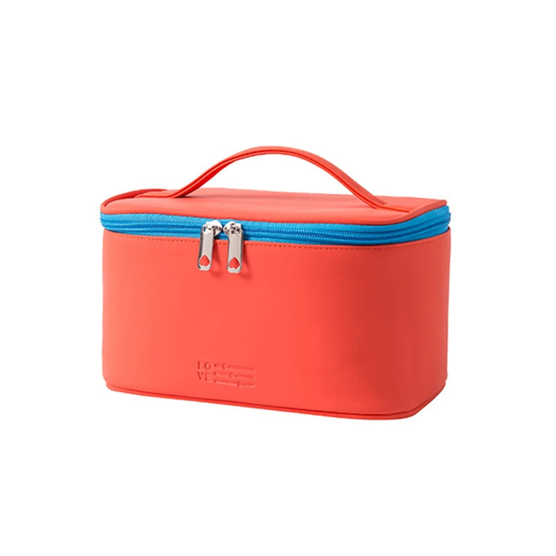 Bolsa de cosméticos para mujer, organizador de maquillaje de viaje, organizador de artículos de tocador, estuche de maquillaje con cremallera, neceser de viaje, bolsas de aseo.
