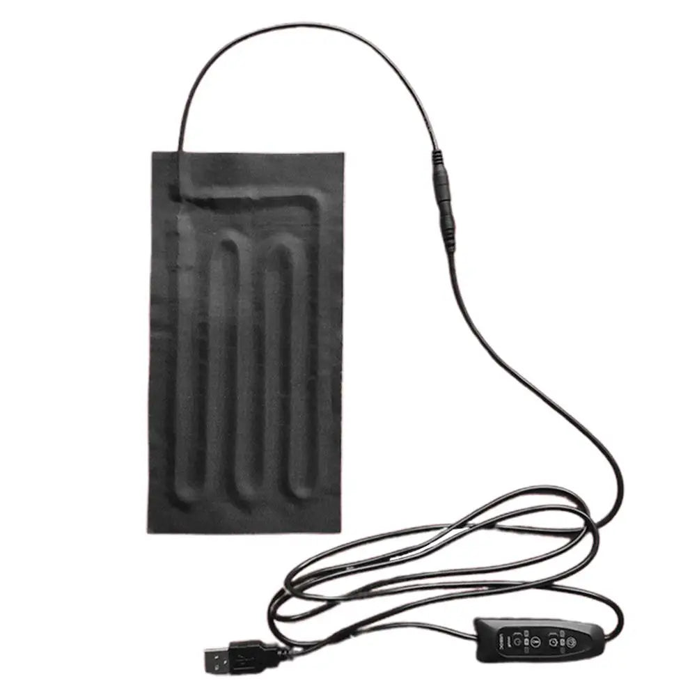Almohadillas térmicas de 5V USB para pegar en la ropa, chaqueta, chaleco, almohadilla térmica USB de fibra de carbono de calentamiento rápido para espalda, cuello, hombros y vientre