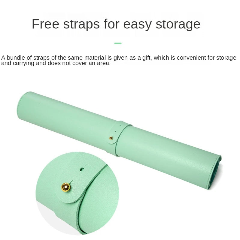 hvit musematte bærbar musematte stor spilling vanntett sklisikker PU semsket skinn skrivebordsmatte datatastatur skrivebordsmatte matter