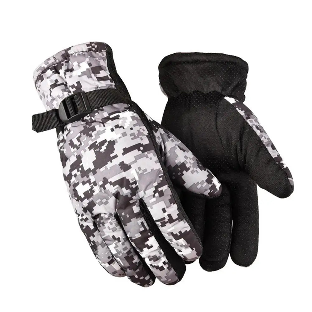 Hunting Gloves Full Finger Gloves Anti-Slip Camo Glove Outdoor Hunting Camouflage Warm Gloves For Cold Weather Outdoor Ski Hiki